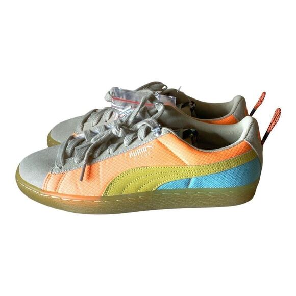 Puma Suede Classics RARE Hill Camp Shoes Men's Size 10.5 Citrus Low Top Sneakers - Picture 5 of 11